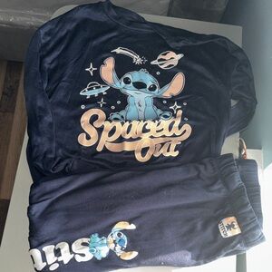 Disney Navy Blue Stitch Pajama Set